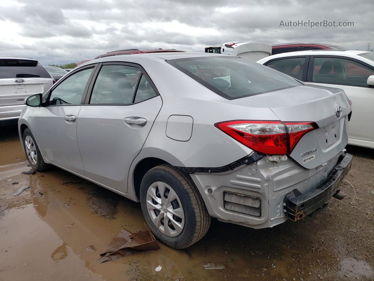 2016 Toyota Corolla L Silver vin: 2T1BURHE7GC537644