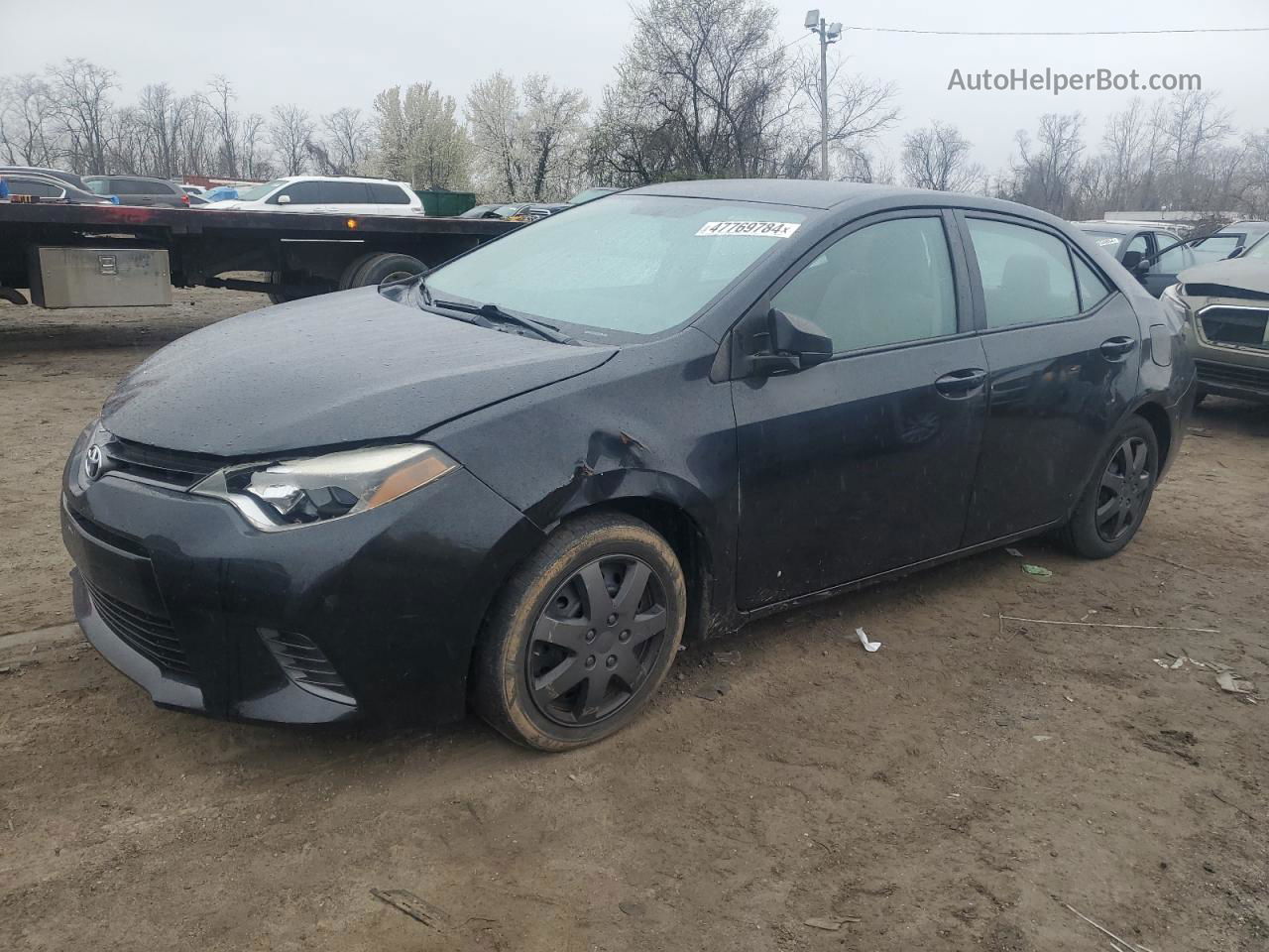 2016 Toyota Corolla L Black vin: 2T1BURHE7GC539250