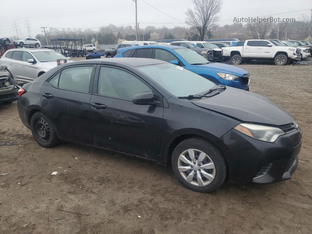 2016 Toyota Corolla L Black vin: 2T1BURHE7GC539250