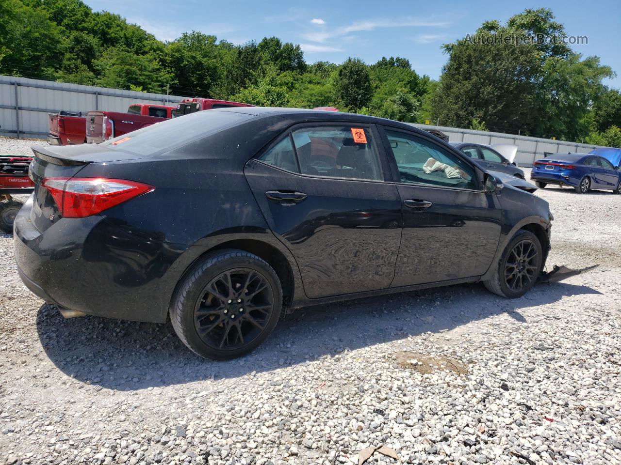 2016 Toyota Corolla L Black vin: 2T1BURHE7GC550720