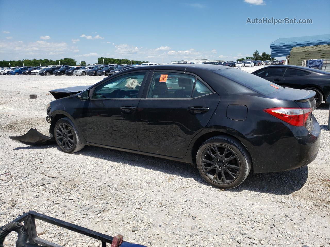 2016 Toyota Corolla L Black vin: 2T1BURHE7GC550720