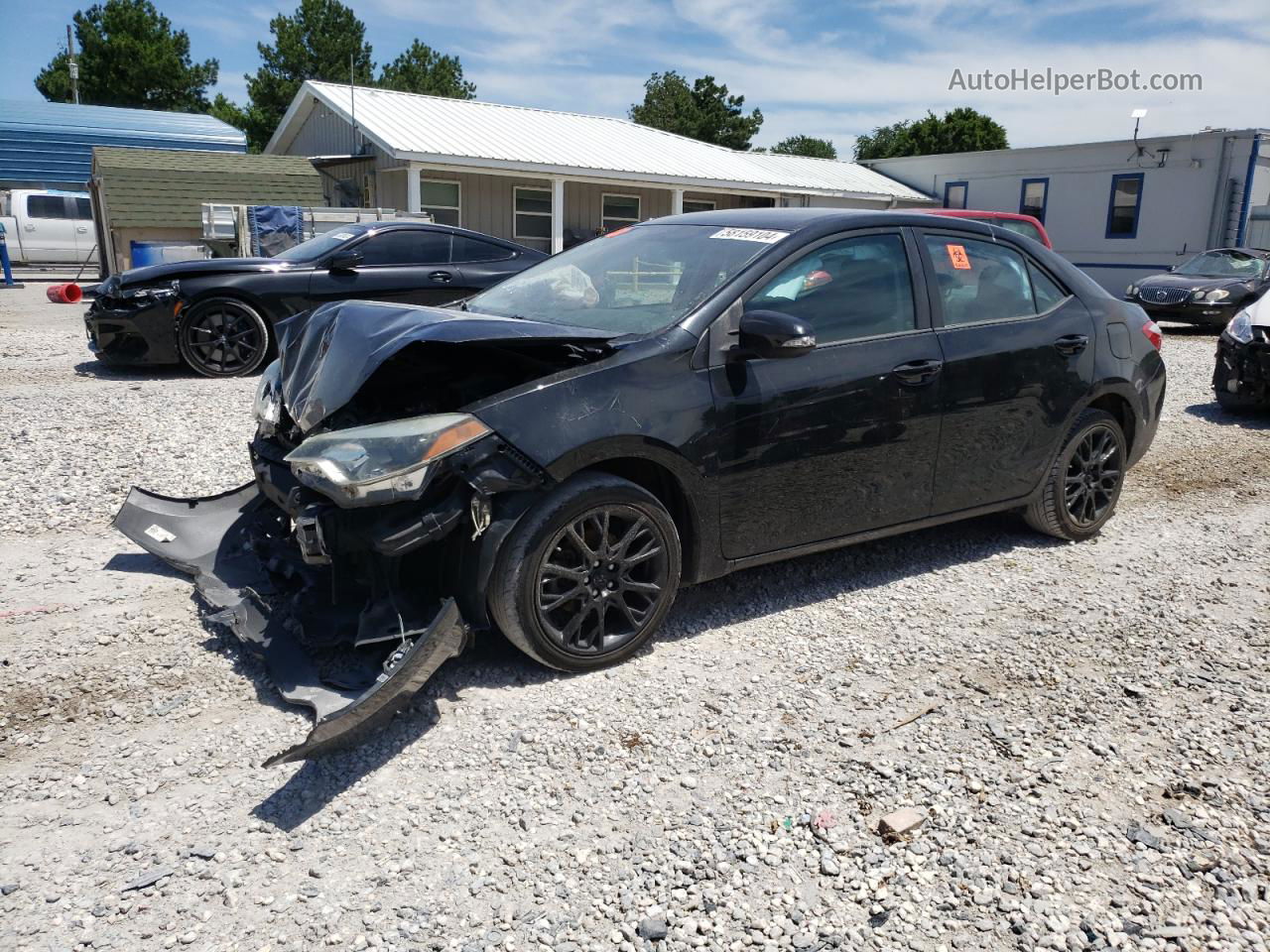 2016 Toyota Corolla L Black vin: 2T1BURHE7GC550720