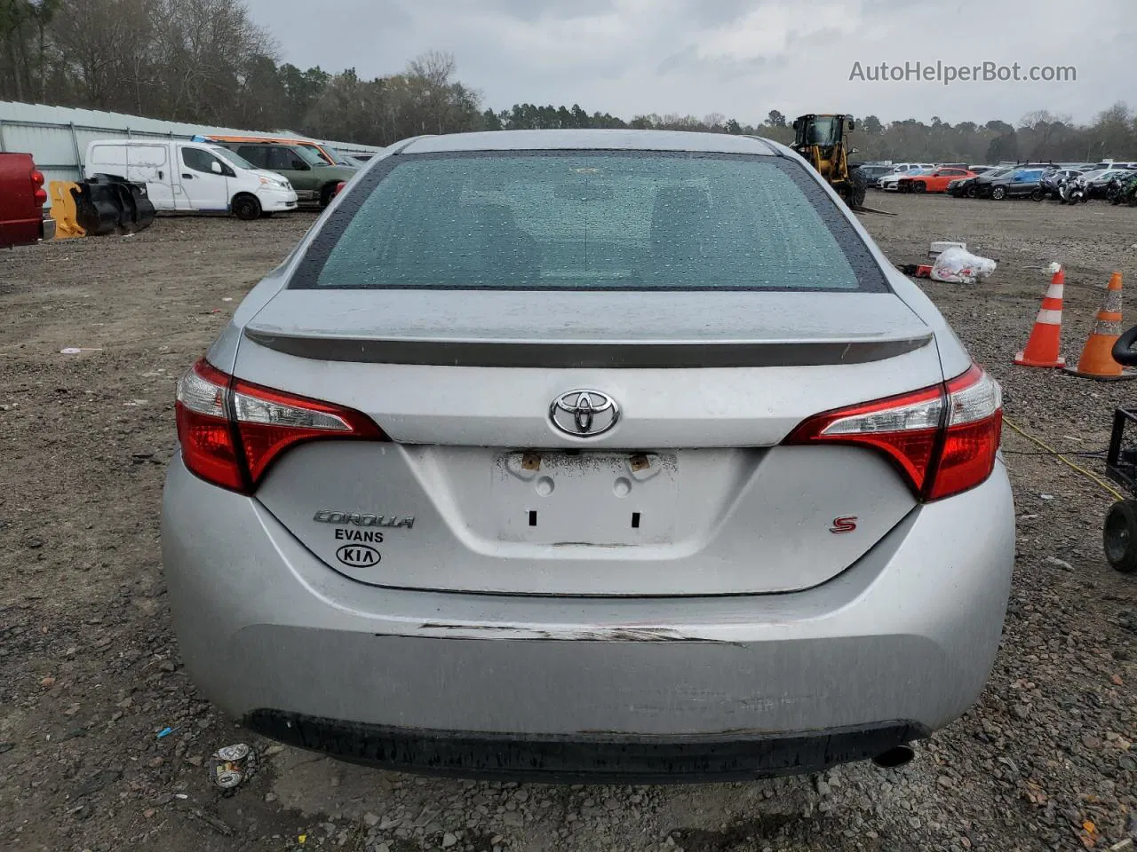 2016 Toyota Corolla L Silver vin: 2T1BURHE7GC555013