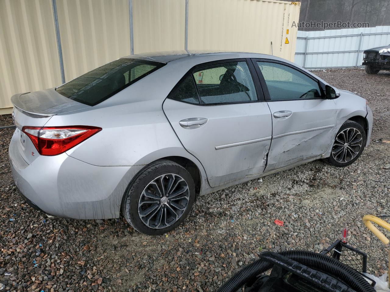 2016 Toyota Corolla L Silver vin: 2T1BURHE7GC555013