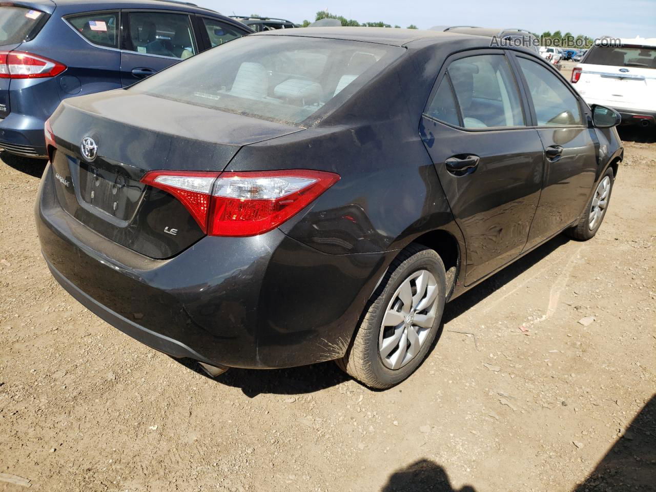 2016 Toyota Corolla L Серый vin: 2T1BURHE7GC570465