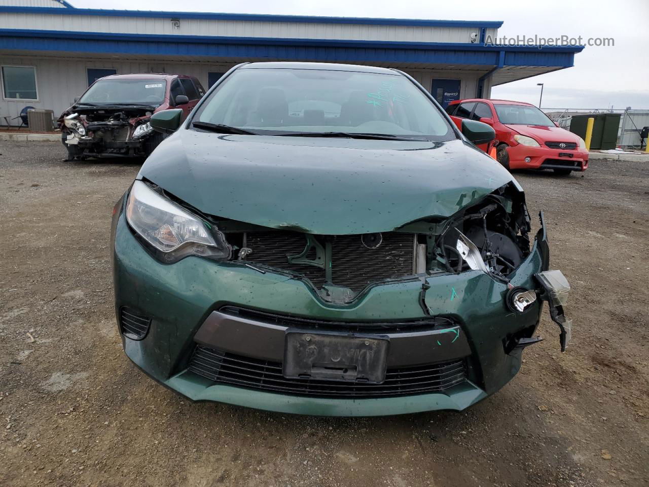 2016 Toyota Corolla L Зеленый vin: 2T1BURHE7GC571132