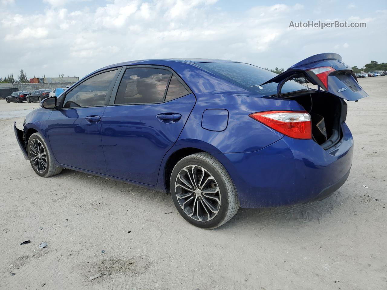 2016 Toyota Corolla L Синий vin: 2T1BURHE7GC591221