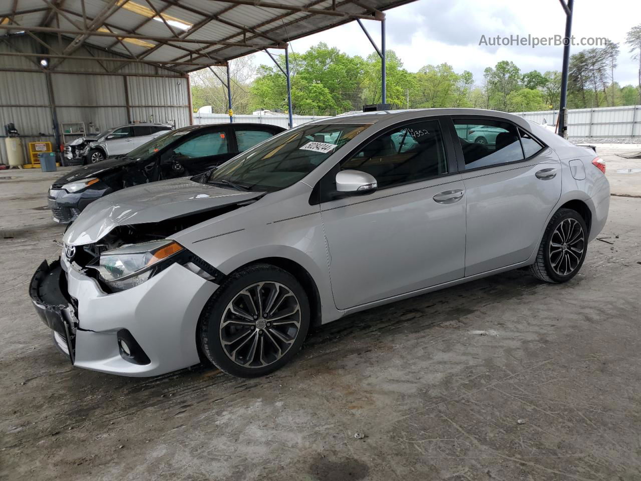 2016 Toyota Corolla L Silver vin: 2T1BURHE7GC614352