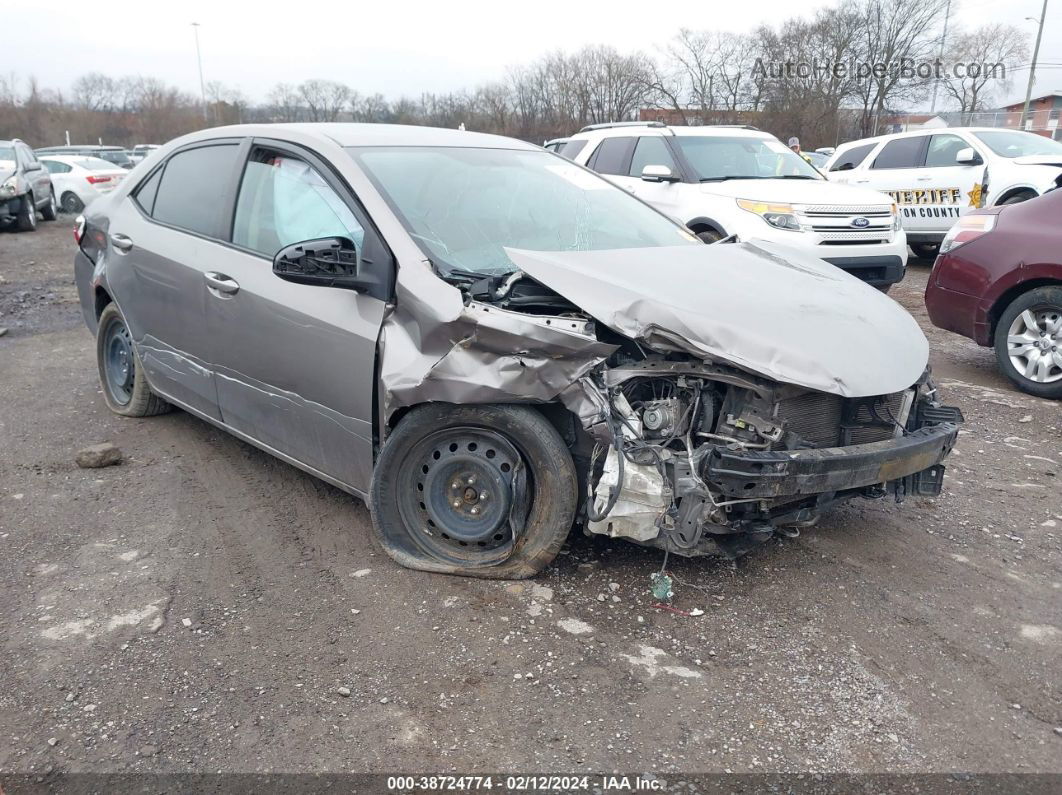 2016 Toyota Corolla Le Gray vin: 2T1BURHE7GC637615