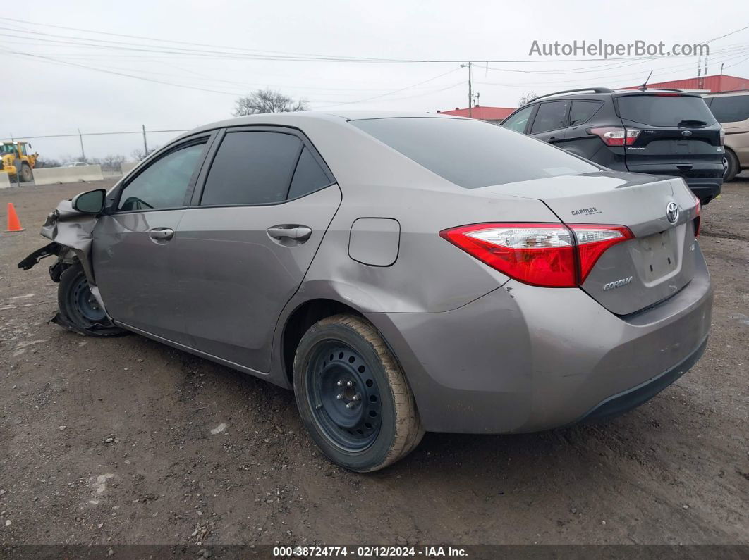 2016 Toyota Corolla Le Gray vin: 2T1BURHE7GC637615