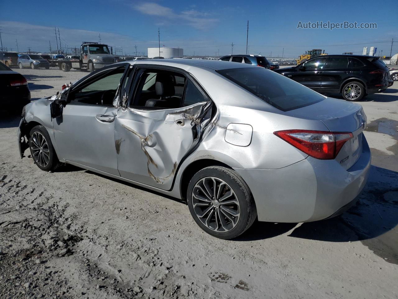 2016 Toyota Corolla L Silver vin: 2T1BURHE7GC637940