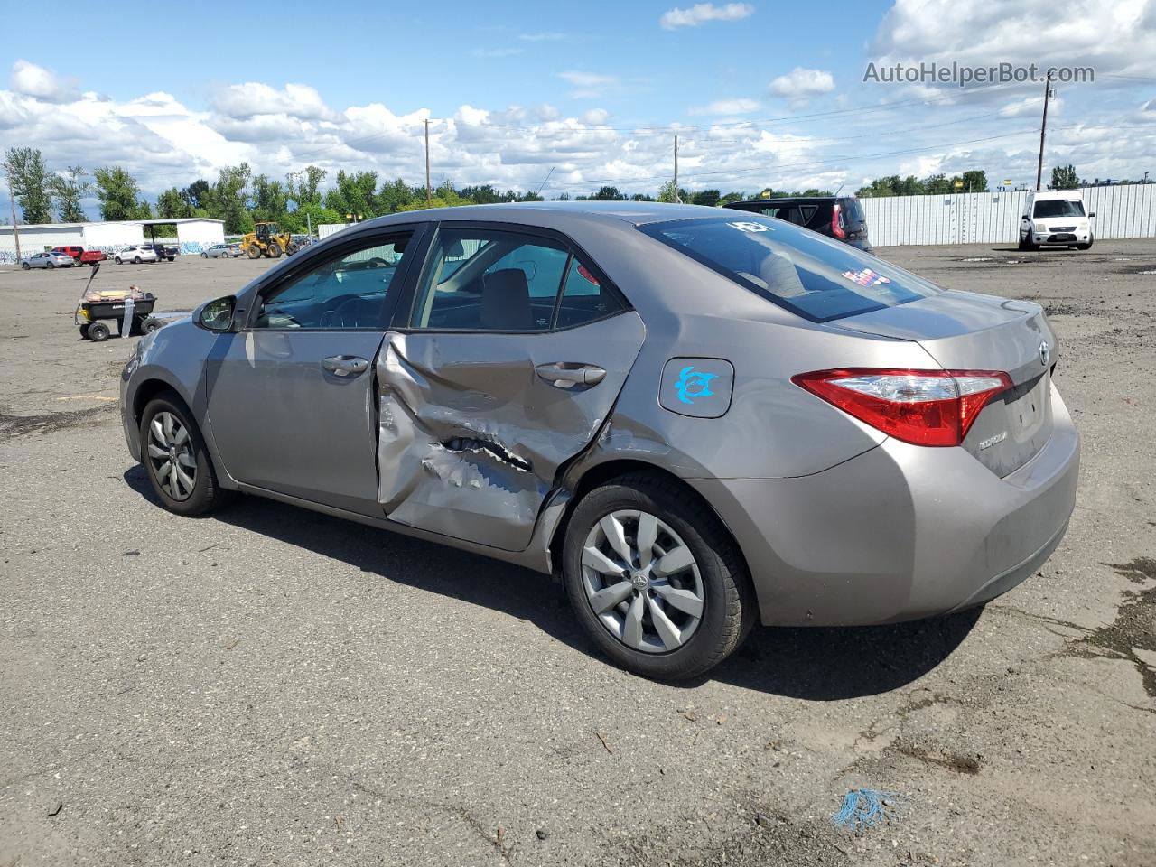 2016 Toyota Corolla L Gray vin: 2T1BURHE7GC640918