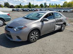 2016 Toyota Corolla L Gray vin: 2T1BURHE7GC640918