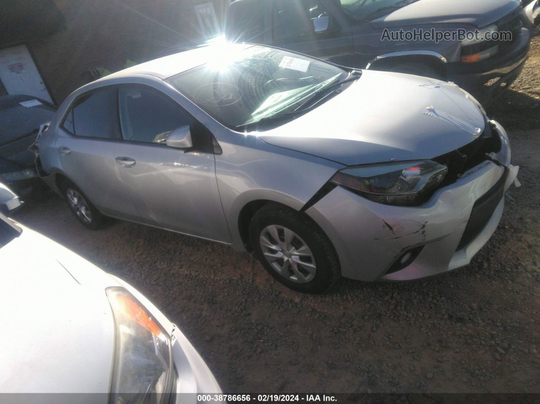 2016 Toyota Corolla L Silver vin: 2T1BURHE7GC677015