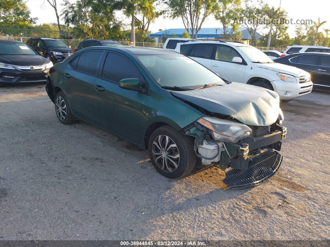 2016 Toyota Corolla Le Green vin: 2T1BURHE7GC692730