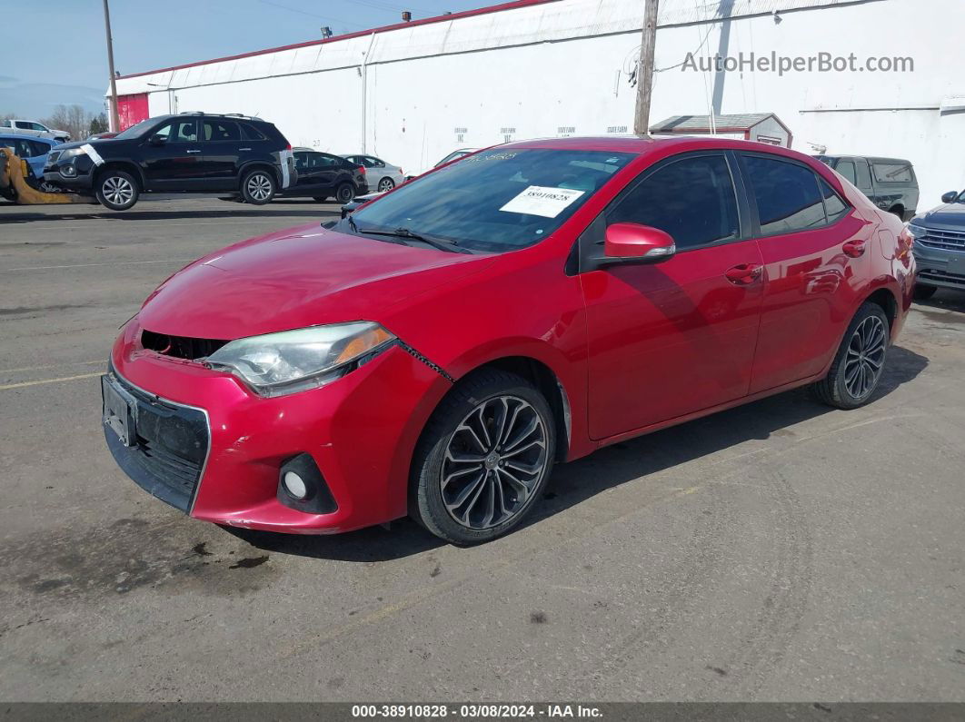 2016 Toyota Corolla S Premium Red vin: 2T1BURHE7GC698415