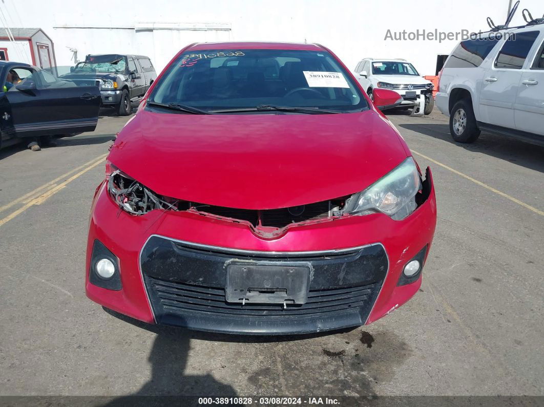 2016 Toyota Corolla S Premium Red vin: 2T1BURHE7GC698415