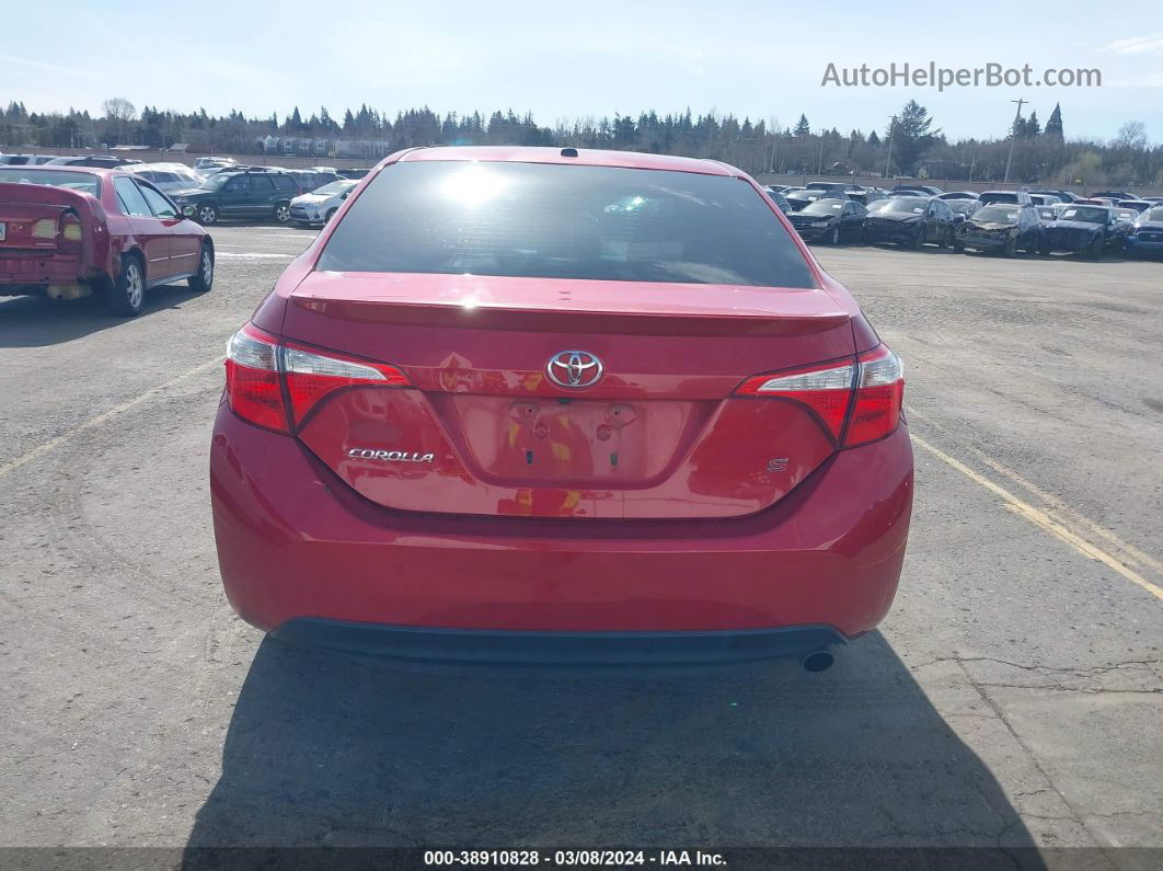 2016 Toyota Corolla S Premium Red vin: 2T1BURHE7GC698415