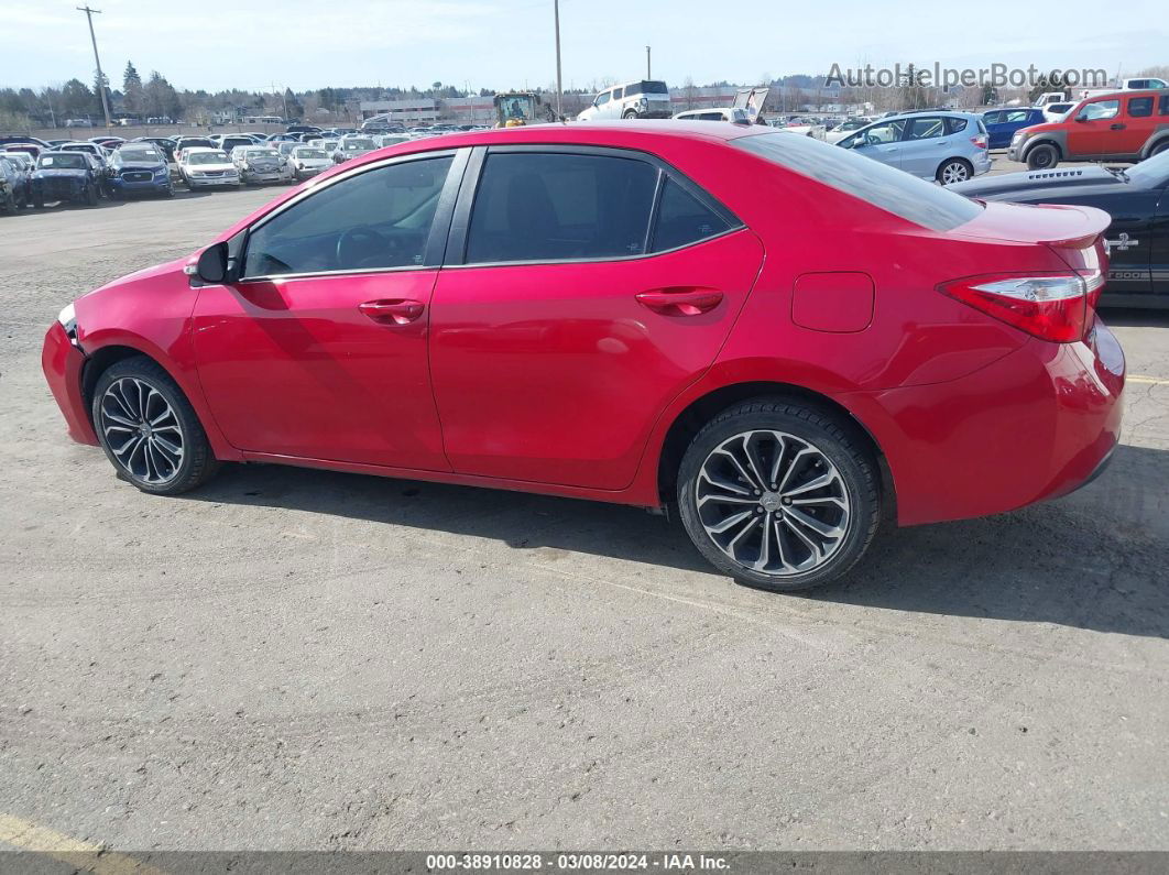 2016 Toyota Corolla S Premium Red vin: 2T1BURHE7GC698415