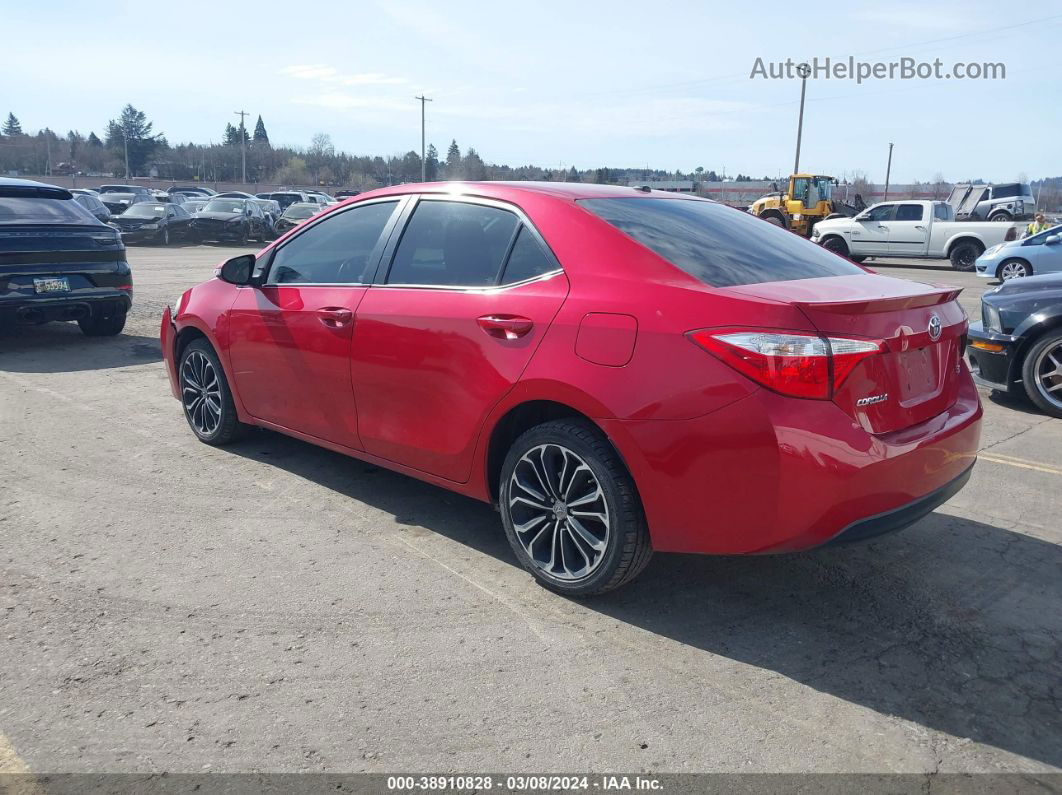 2016 Toyota Corolla S Premium Red vin: 2T1BURHE7GC698415