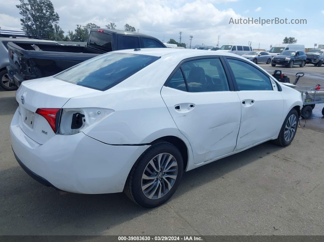 2017 Toyota Corolla Xle White vin: 2T1BURHE7HC762132