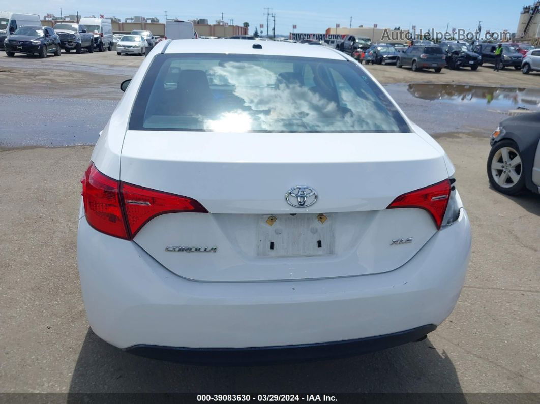 2017 Toyota Corolla Xle White vin: 2T1BURHE7HC762132