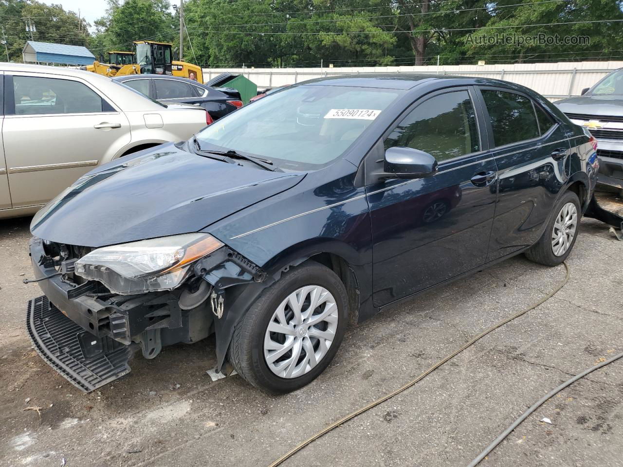 2017 Toyota Corolla L Blue vin: 2T1BURHE7HC763751