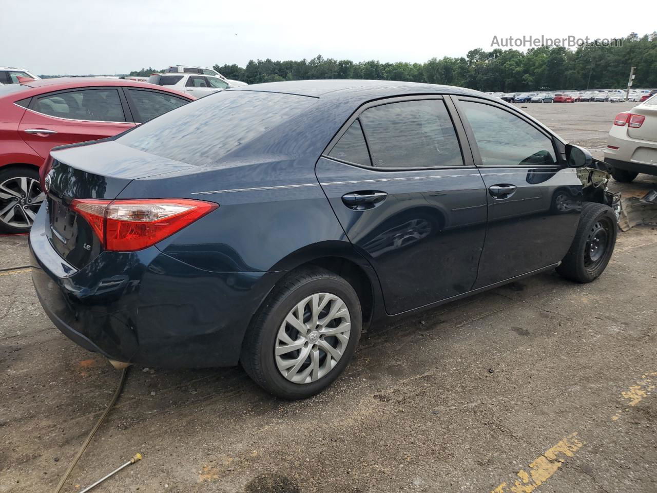 2017 Toyota Corolla L Blue vin: 2T1BURHE7HC763751