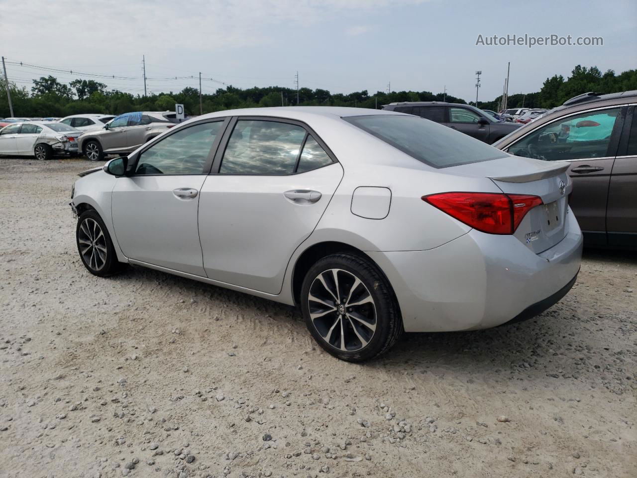 2017 Toyota Corolla L Silver vin: 2T1BURHE7HC782705