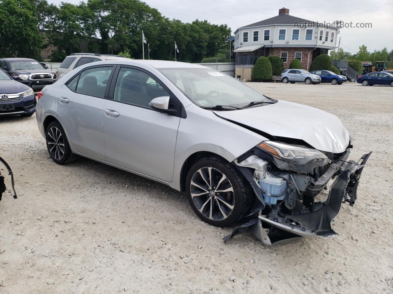 2017 Toyota Corolla L Silver vin: 2T1BURHE7HC782705