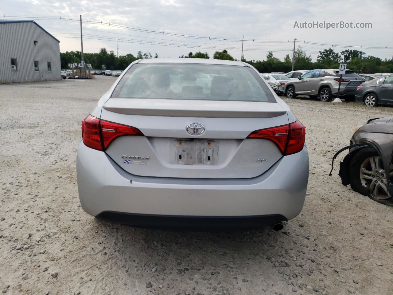 2017 Toyota Corolla L Silver vin: 2T1BURHE7HC782705