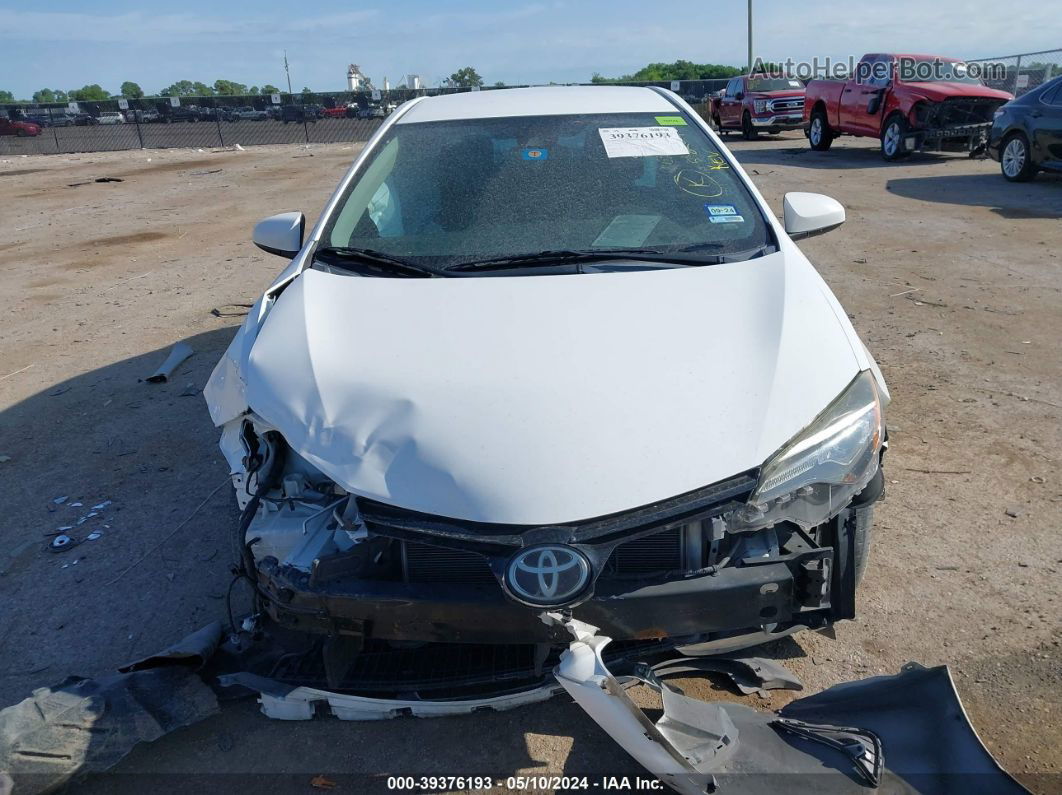 2017 Toyota Corolla Le White vin: 2T1BURHE7HC795079