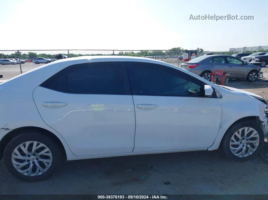 2017 Toyota Corolla Le White vin: 2T1BURHE7HC795079