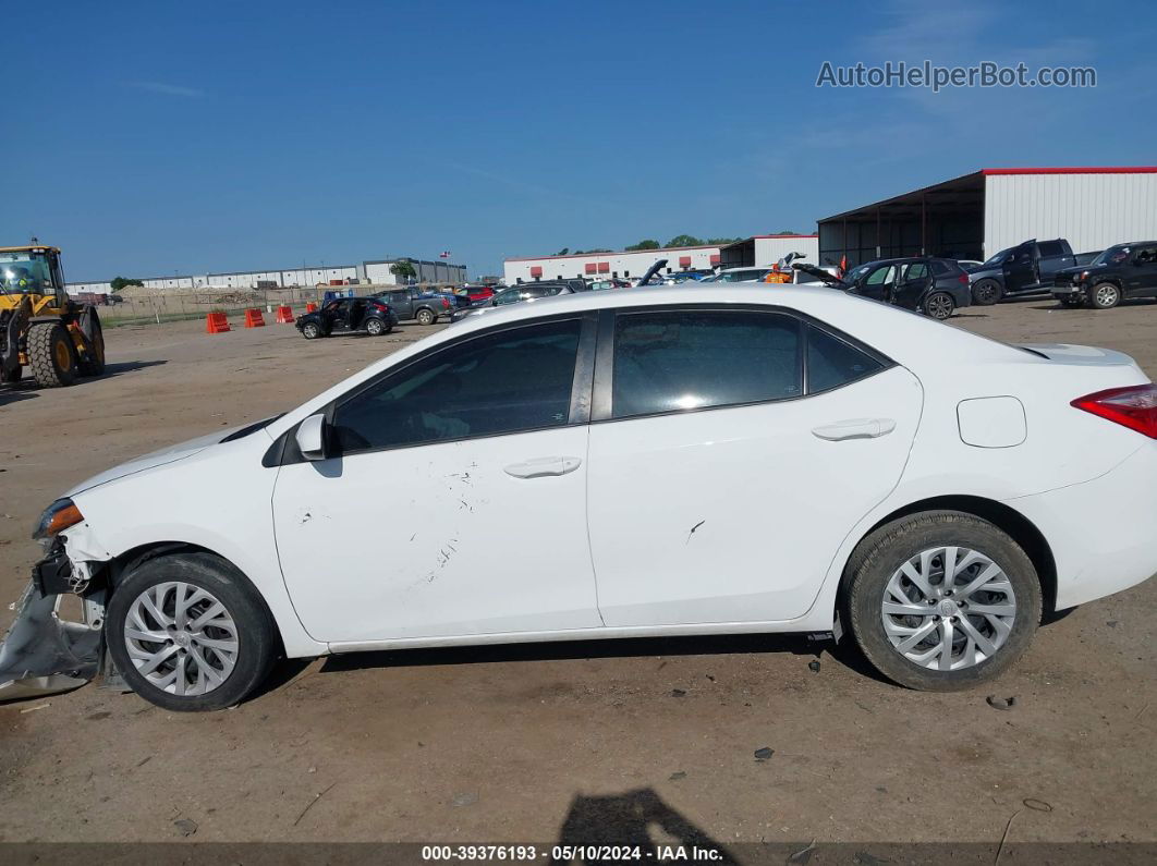 2017 Toyota Corolla Le White vin: 2T1BURHE7HC795079