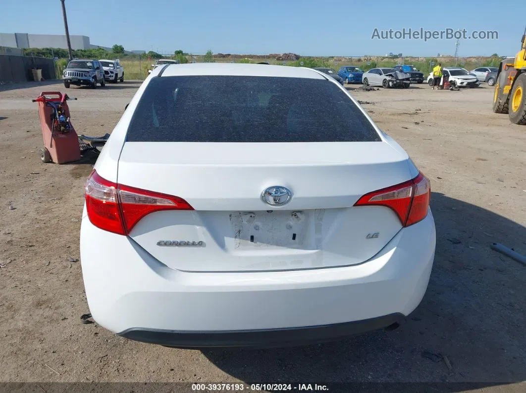 2017 Toyota Corolla Le White vin: 2T1BURHE7HC795079