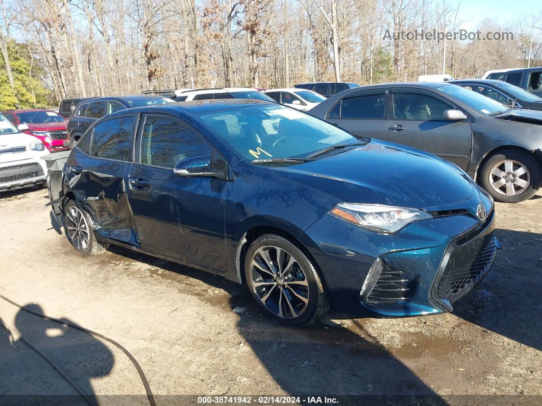 2017 Toyota Corolla Se Blue vin: 2T1BURHE7HC803889