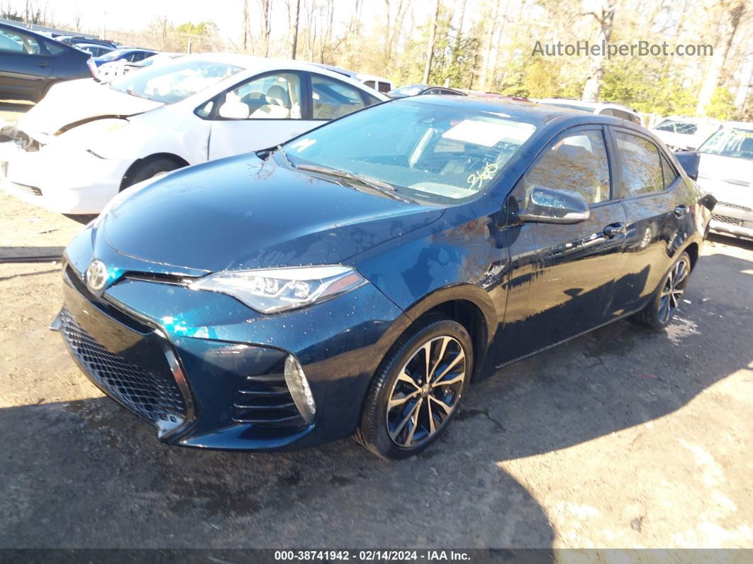 2017 Toyota Corolla Se Синий vin: 2T1BURHE7HC803889