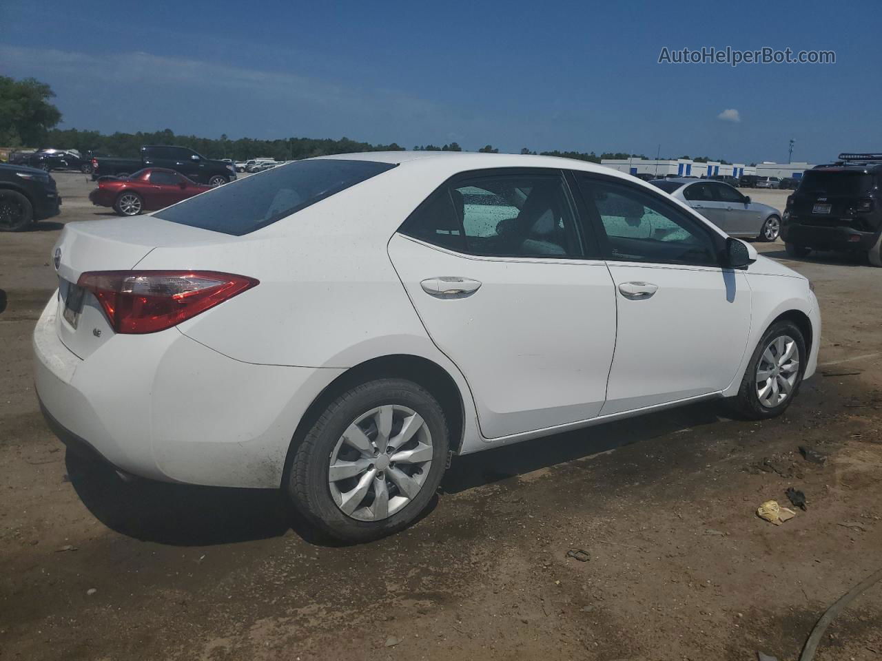 2017 Toyota Corolla L White vin: 2T1BURHE7HC804041