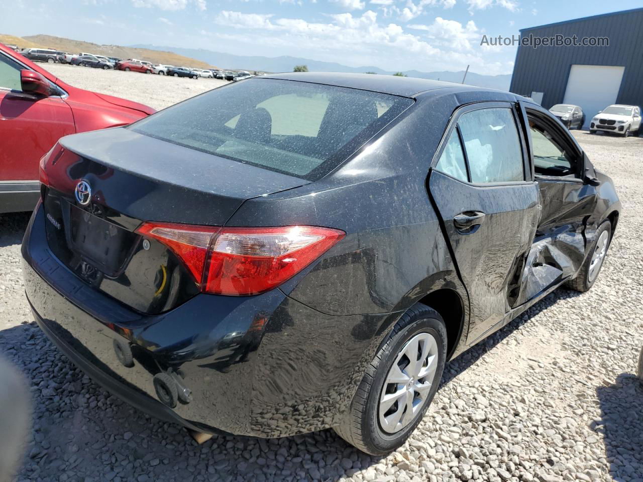 2017 Toyota Corolla L Black vin: 2T1BURHE7HC806856