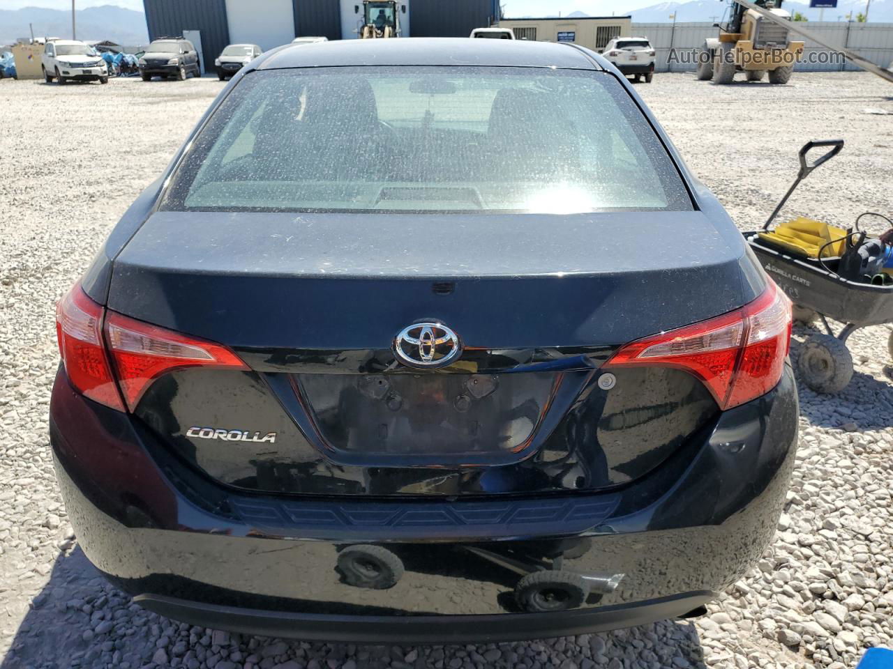 2017 Toyota Corolla L Black vin: 2T1BURHE7HC806856