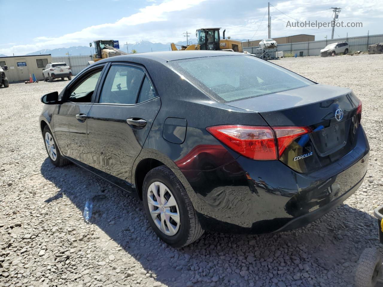 2017 Toyota Corolla L Black vin: 2T1BURHE7HC806856