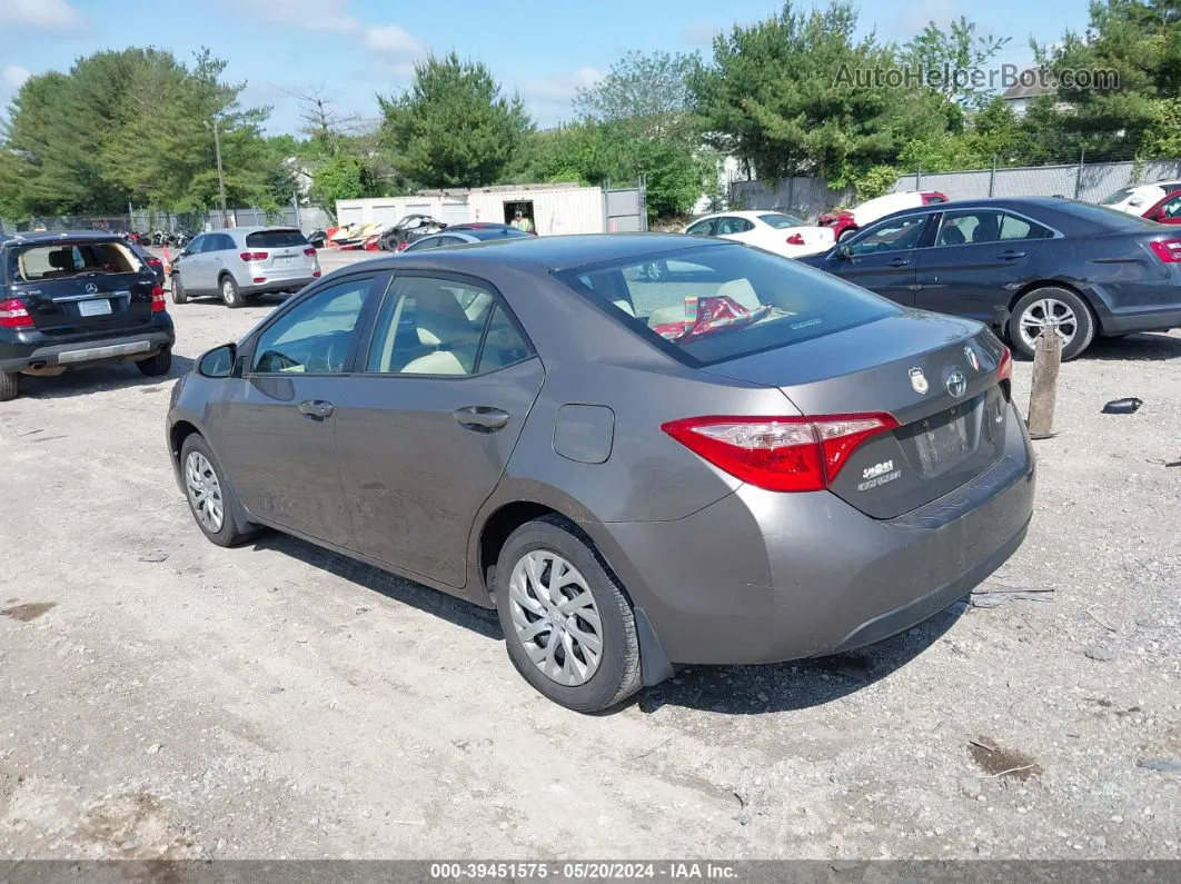 2017 Toyota Corolla Le Gray vin: 2T1BURHE7HC838917