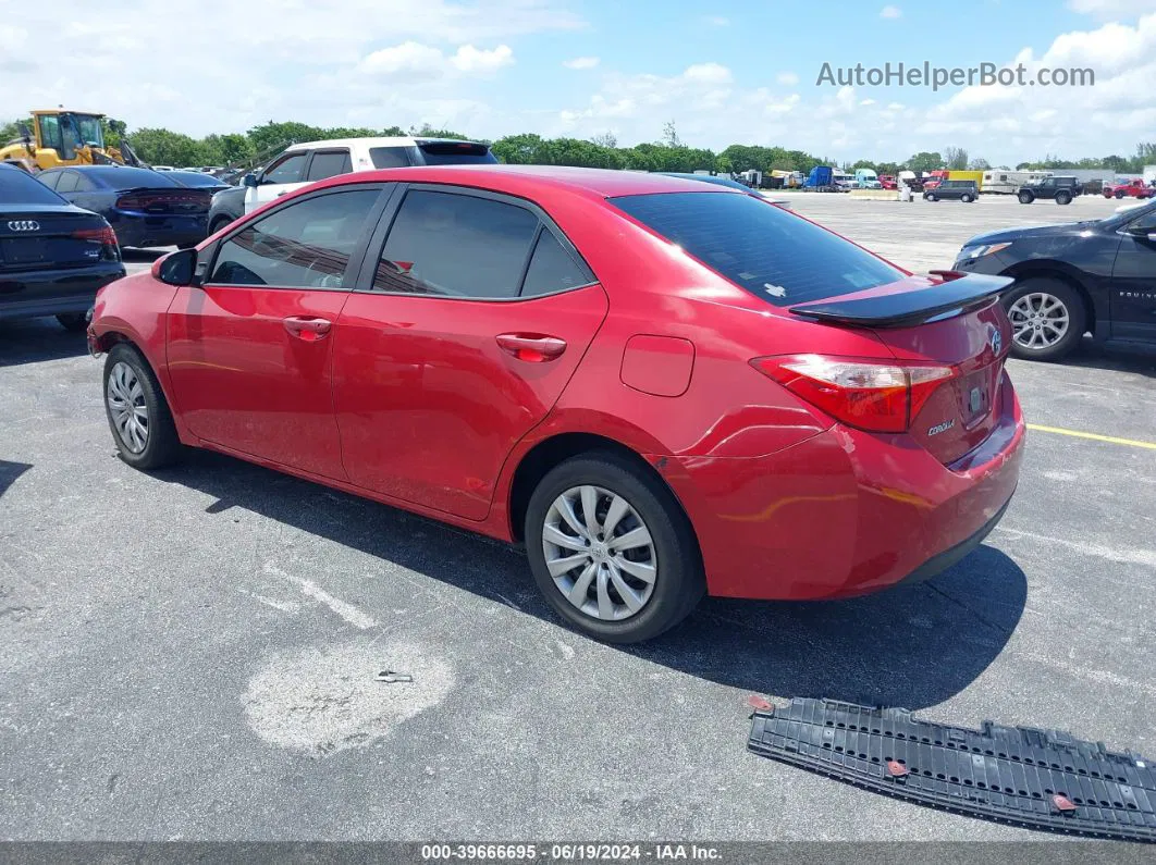 2017 Toyota Corolla Le Red vin: 2T1BURHE7HC850629