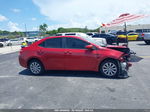 2017 Toyota Corolla Le Red vin: 2T1BURHE7HC850629