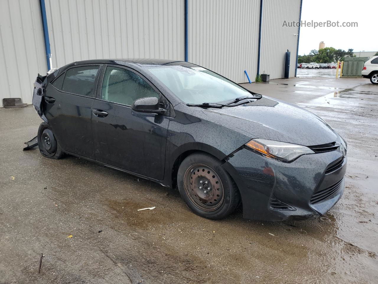 2017 Toyota Corolla L Black vin: 2T1BURHE7HC867754