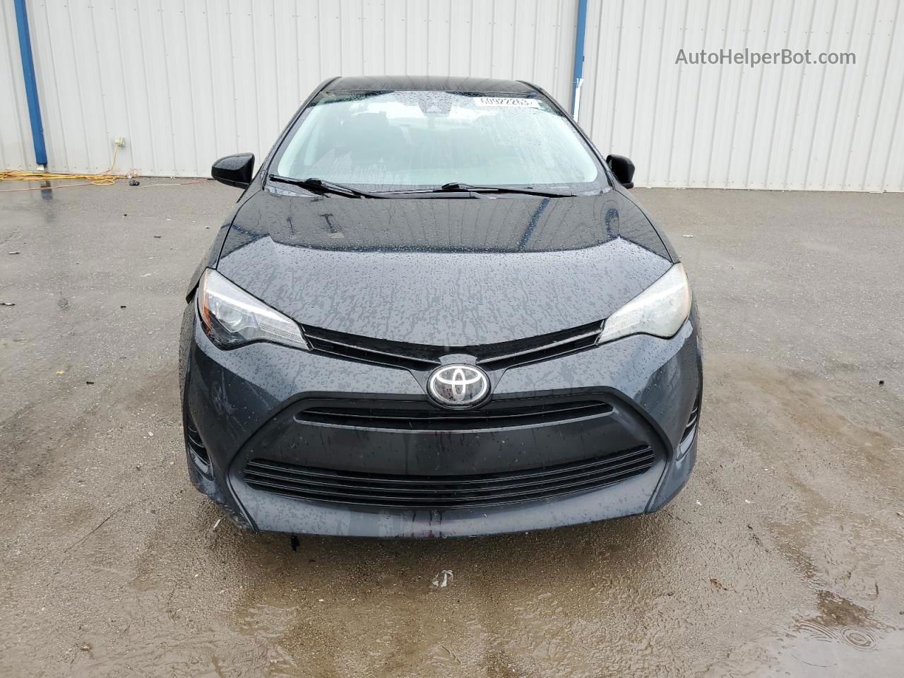 2017 Toyota Corolla L Black vin: 2T1BURHE7HC867754