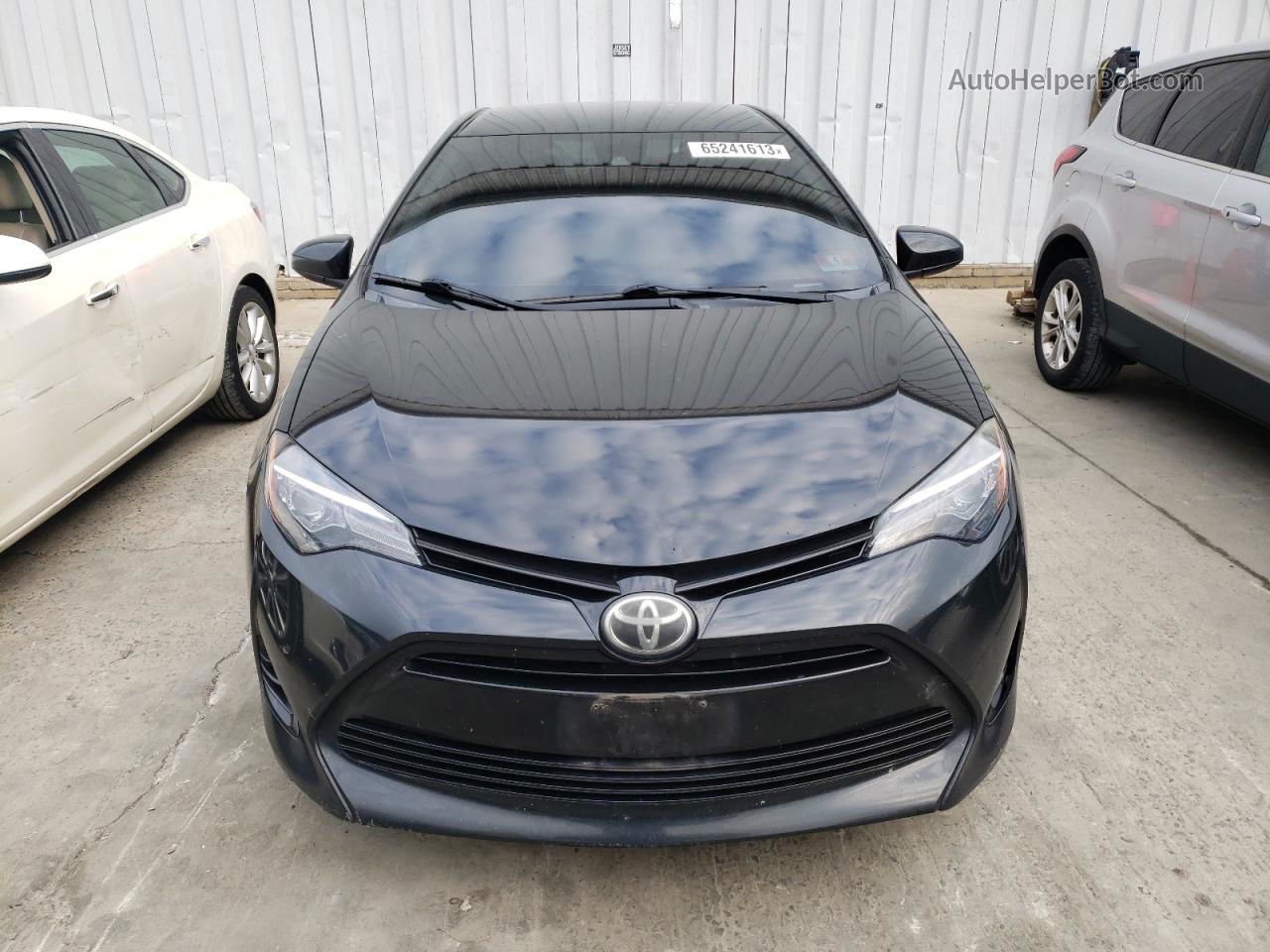 2017 Toyota Corolla L Black vin: 2T1BURHE7HC896848