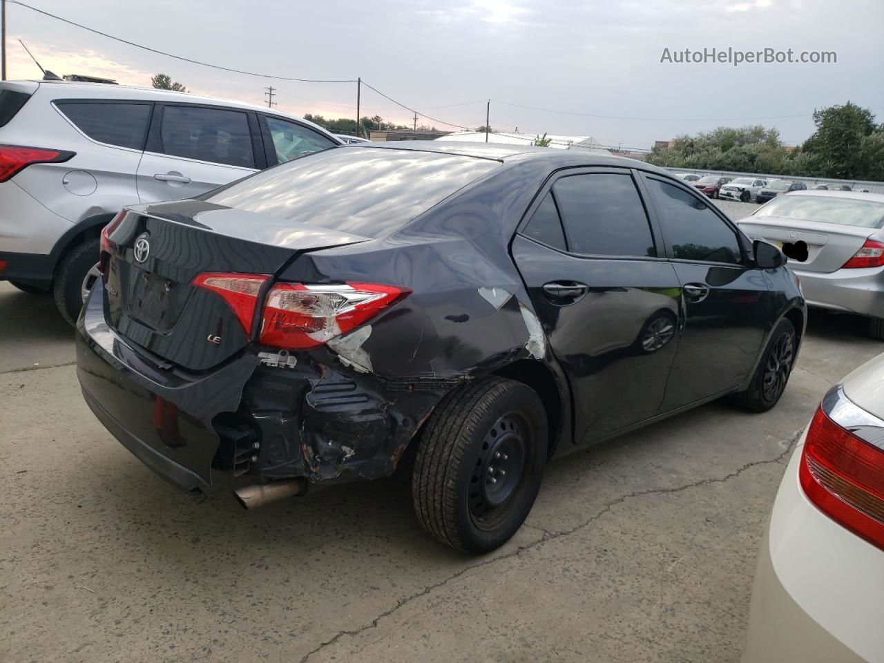 2017 Toyota Corolla L Black vin: 2T1BURHE7HC896848