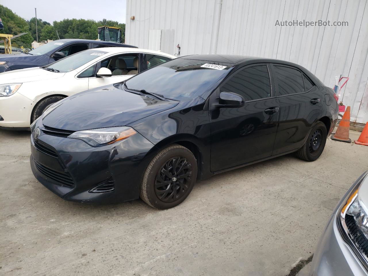 2017 Toyota Corolla L Black vin: 2T1BURHE7HC896848