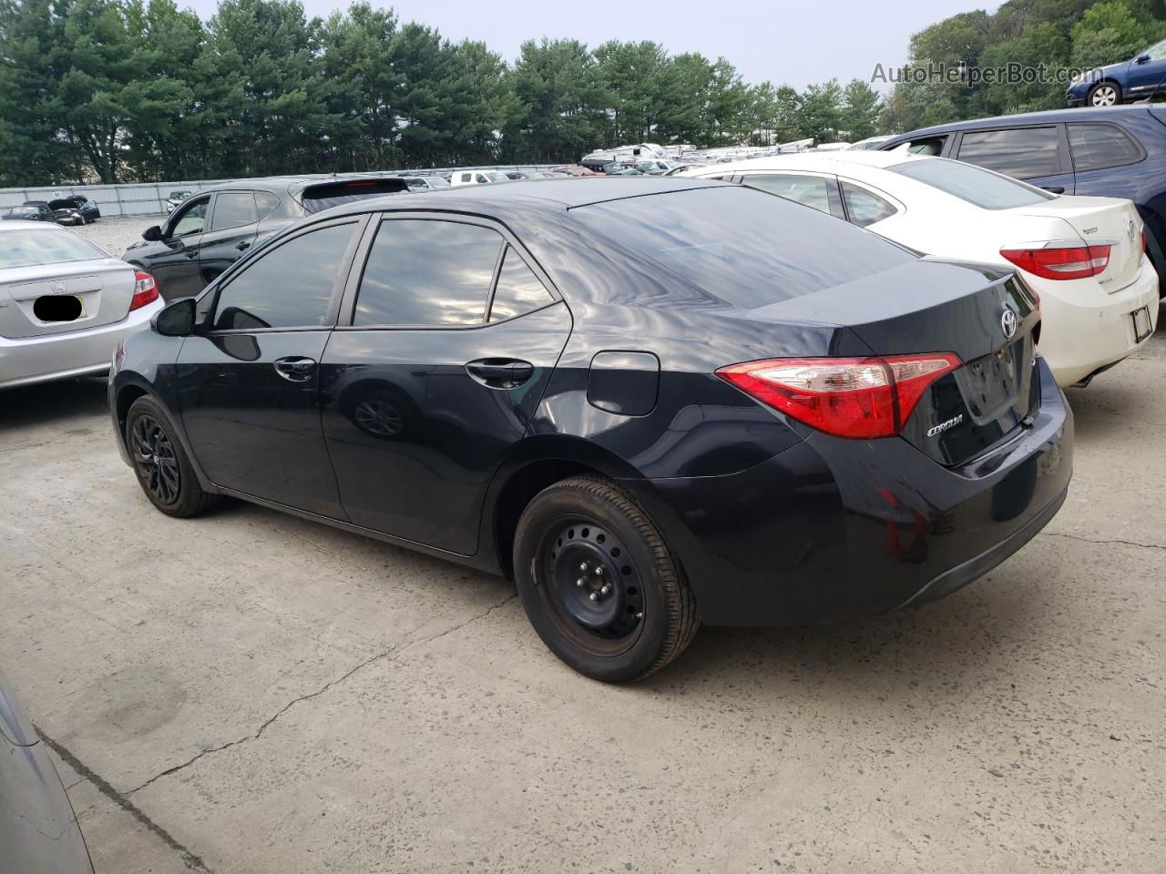 2017 Toyota Corolla L Black vin: 2T1BURHE7HC896848